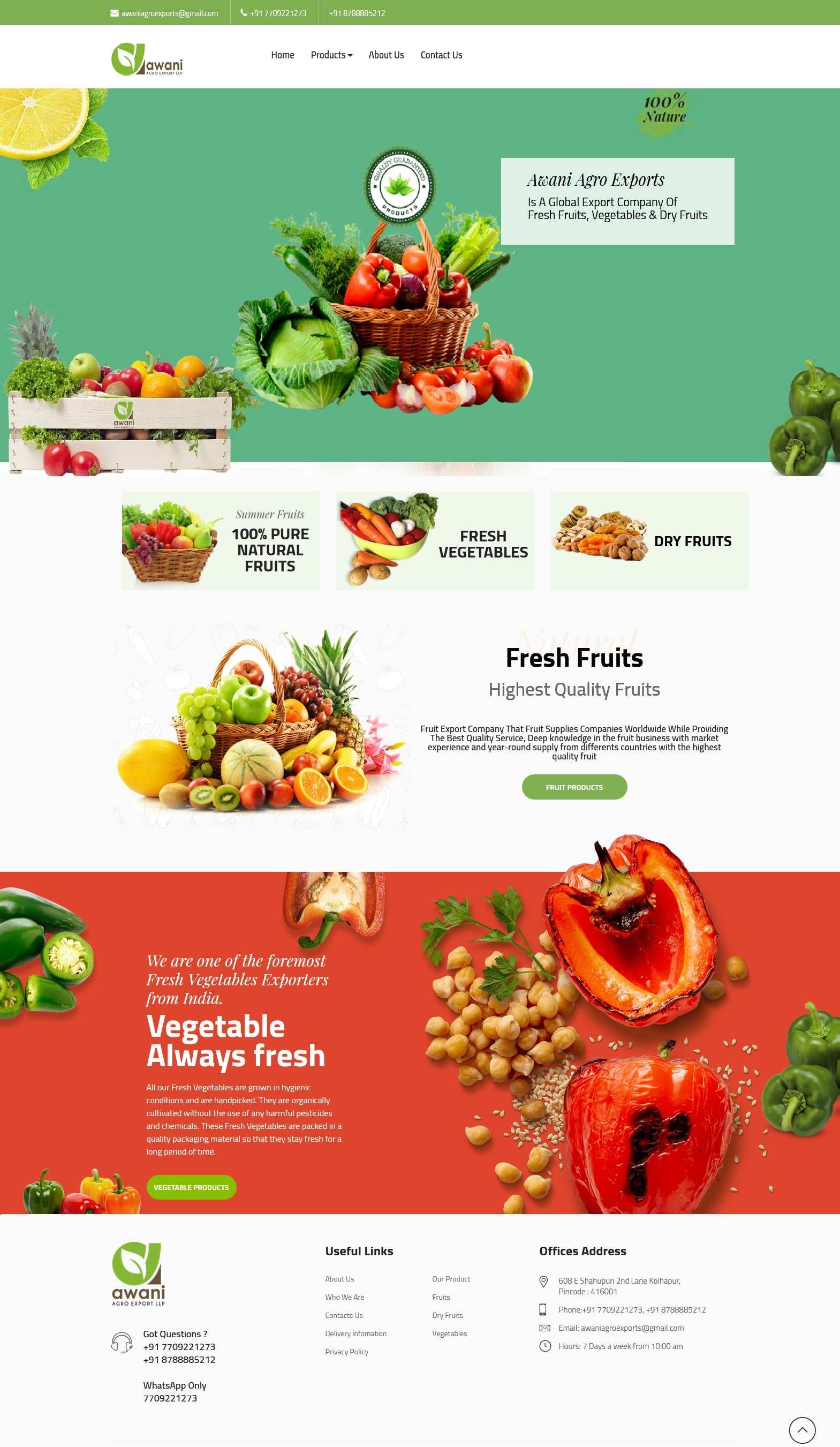 Food Industry Website